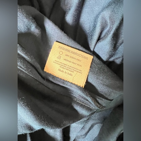 🛍️ALTEREGO Navy blue medallion design front midi dress size M.‎ - Picture 10 of 12